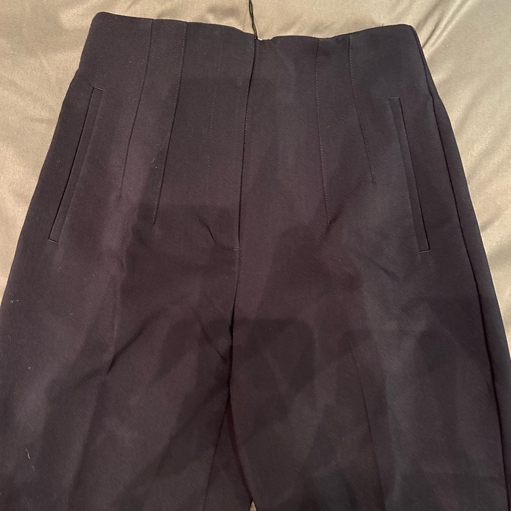 Zara Dark Navy high waist navy pants